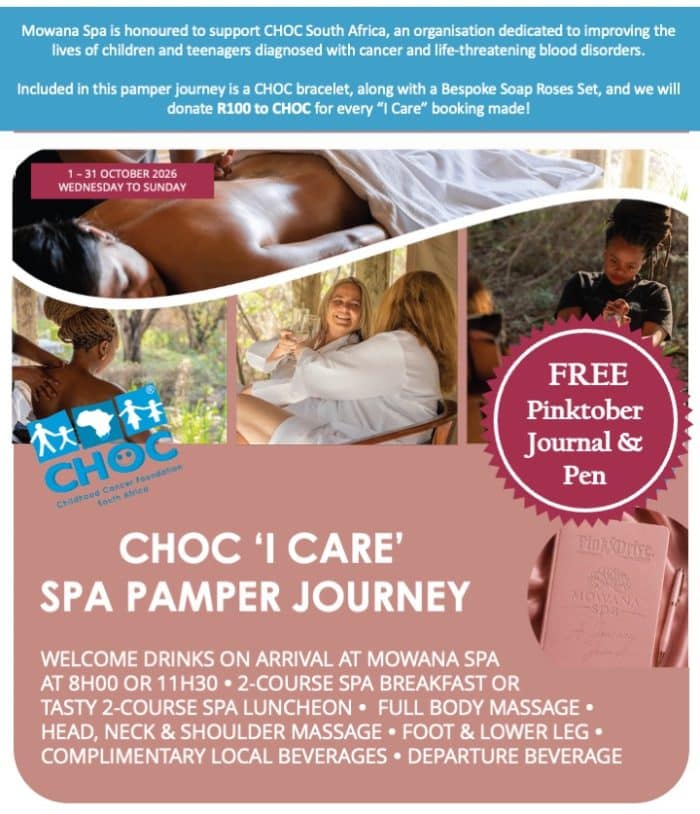 CHOC 'I Care' - Half Day Spa Pamper Journey October '26