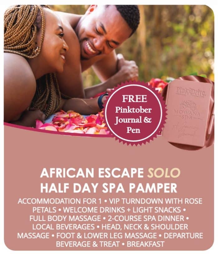 African Escape SOLO - Spa & Stay Pamper Journey October '26