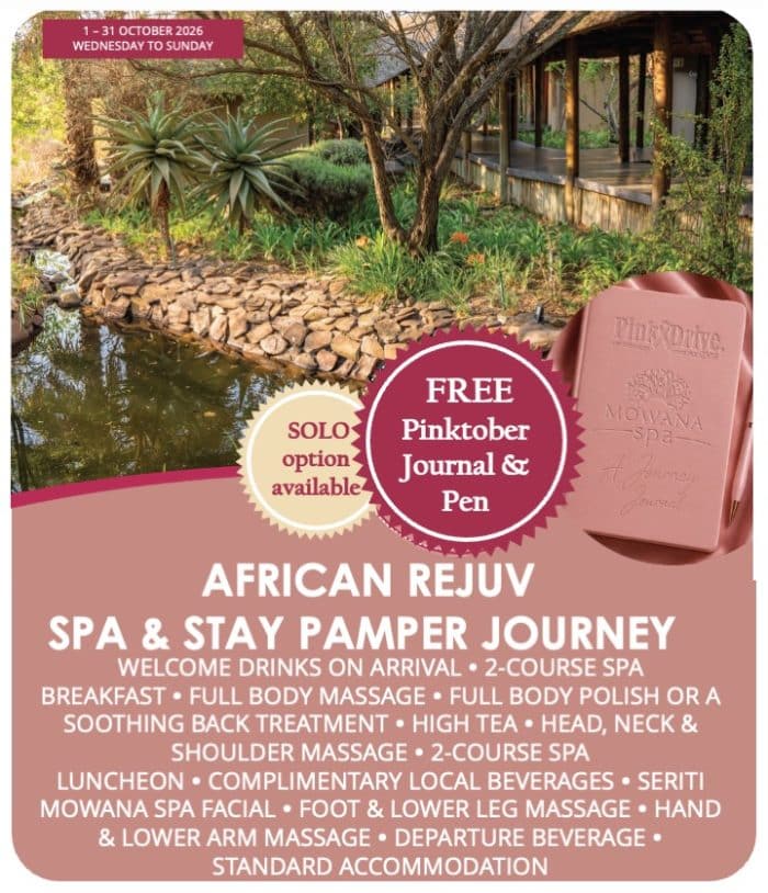 African Rejuv - Spa & Stay Pamper Journey October '26