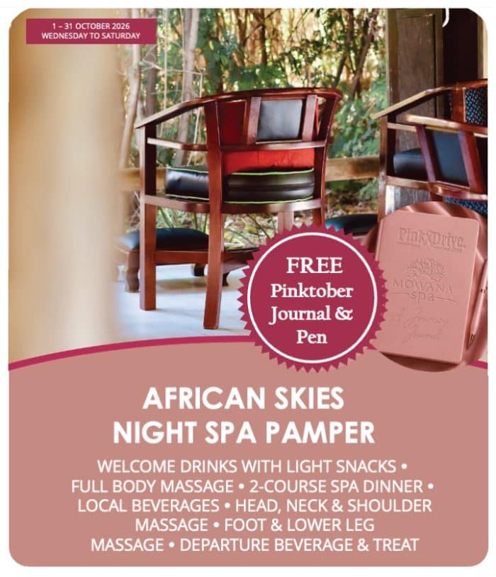 African Skies - Night Spa Pamper Journey October '26