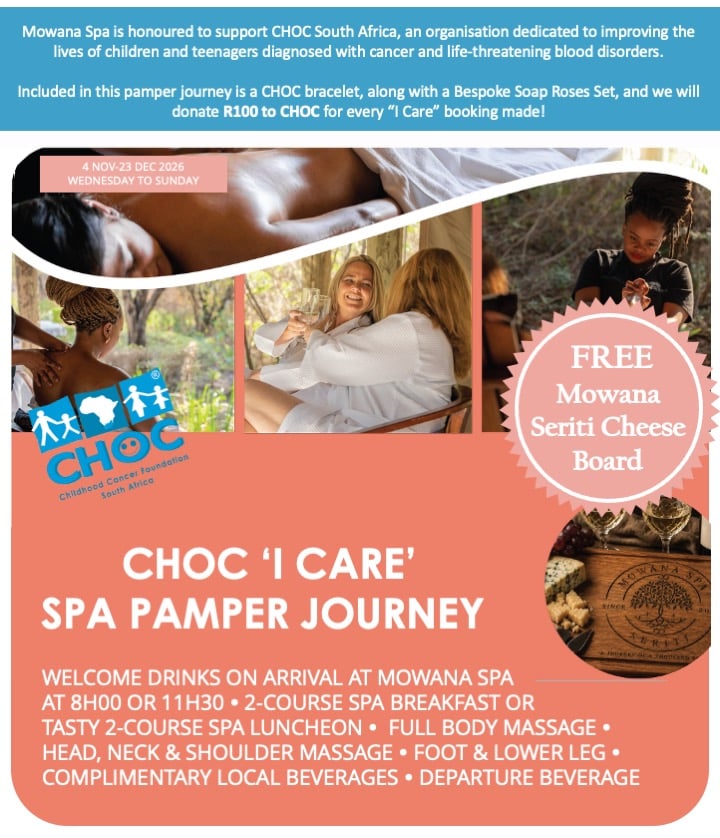 CHOC 'I Care' - Half Day Spa Pamper Journey Nov Dec '26