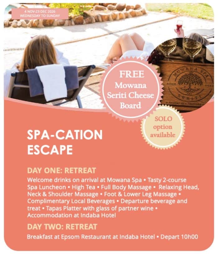 Spa-Cation Escape Special Nov Dec '26